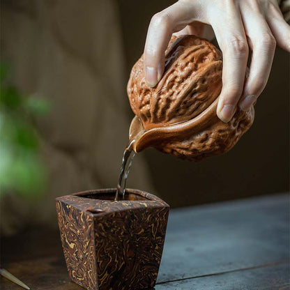 Gohobi Purple Clay Walnut Gaiwan Hohin Teapot