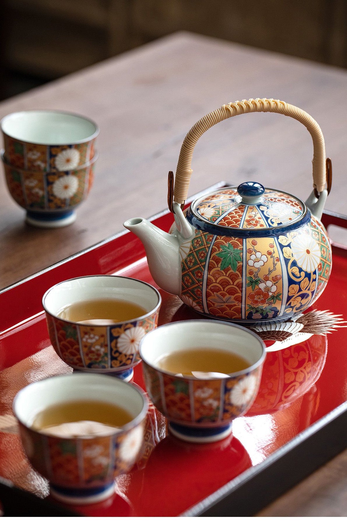 Gohobi Japanese Ancient Imari Tea Set