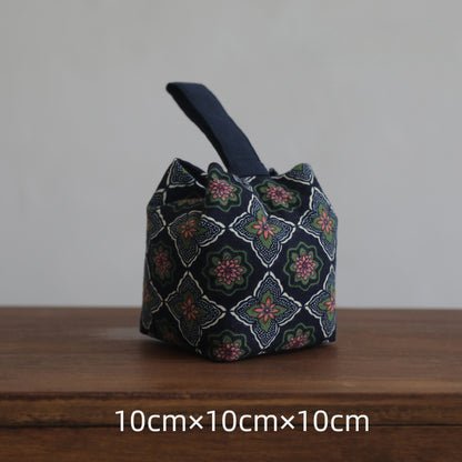 Gohobi Floral Old Pattern Teaware Storage Travel Bag