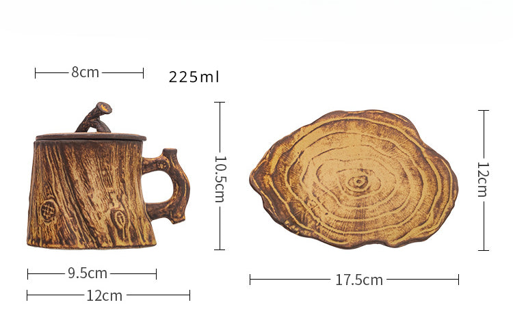 Gohobi 手工樹幹咖啡杯