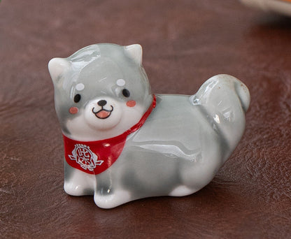 Gohobi Colourful Shiba Inu Dog Chopstick Rest