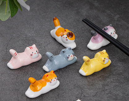 Gohobi Colourful Cat Chopstick Rest