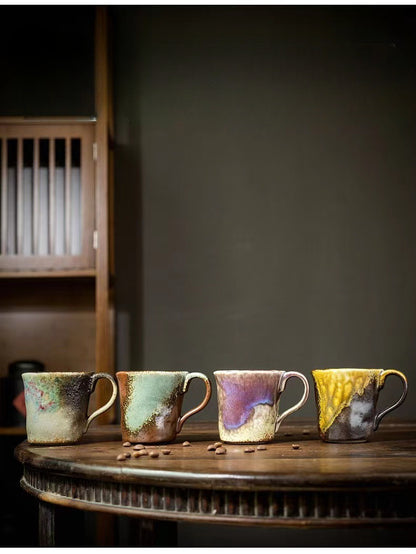 Gohobi Handmade Colourful Stoneware Coffee Mug