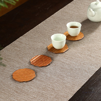 Gohobi Bamboo & Wisteria Woven Coasters