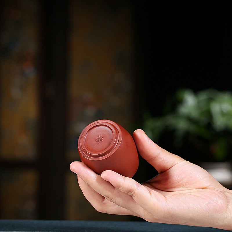 Gohobi Red Yixing Clay Ceramic Japanese style Tea Cup