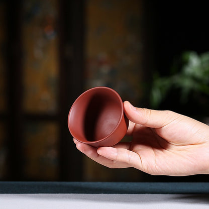 Gohobi Red Yixing Clay Ceramic Classic Tea Cup