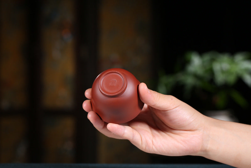 Gohobi Red Yixing Clay Ceramic Classic Tea Cup