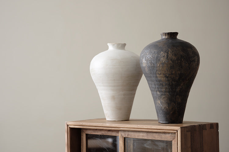 Grand vase fait main de style japonais Wabi Sabi Gohobi 001