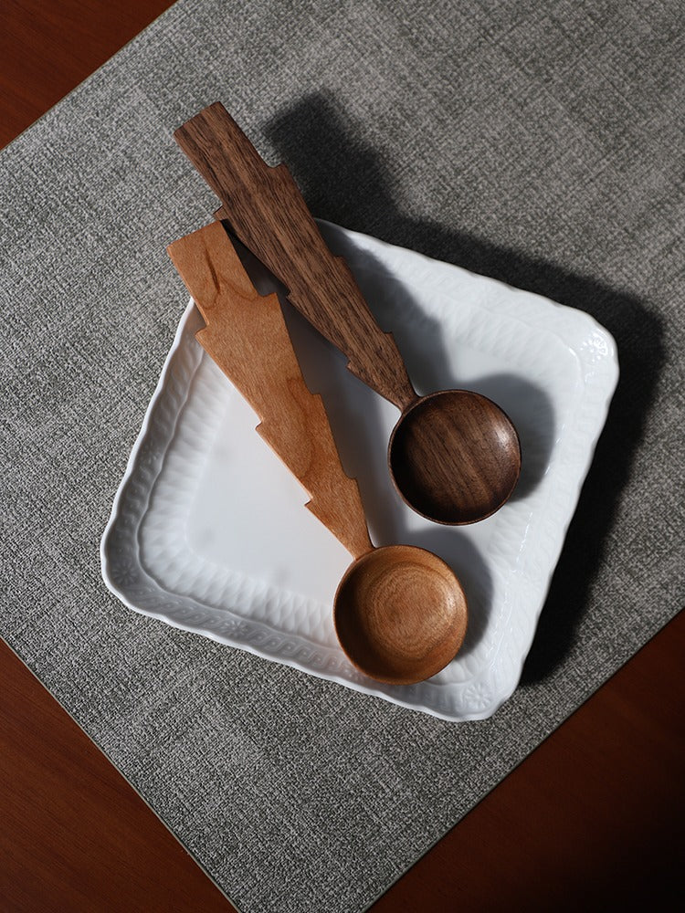 Gohobi Handmade Wooden Tree Shape Spoon 004