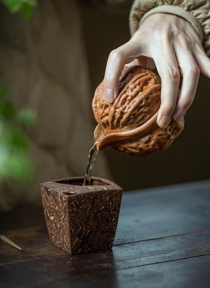 Gohobi Purple Clay Walnut Gaiwan Hohin Teapot