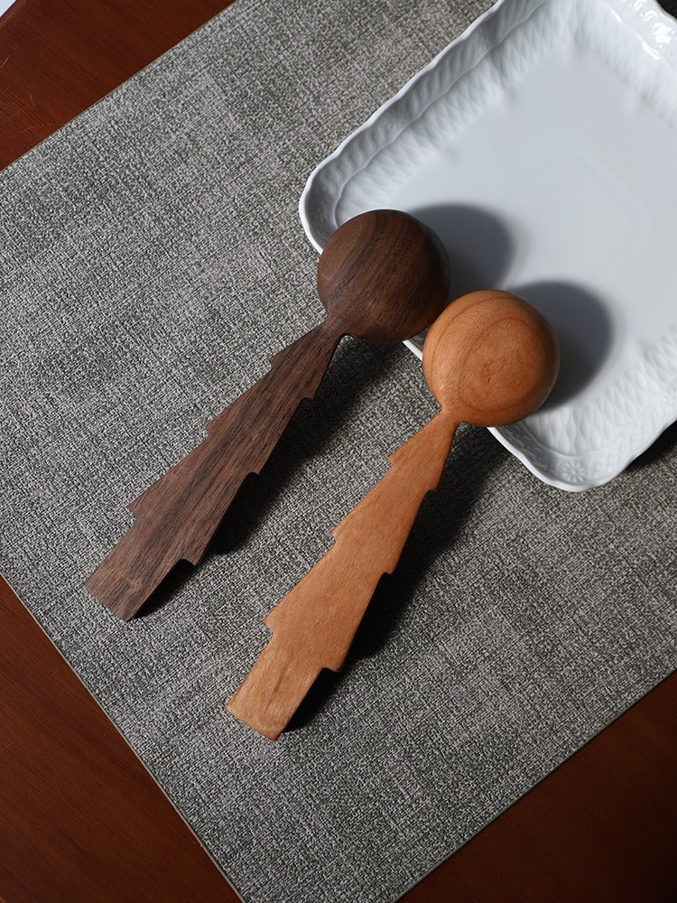 Gohobi Handmade Wooden Tree Shape Spoon 004