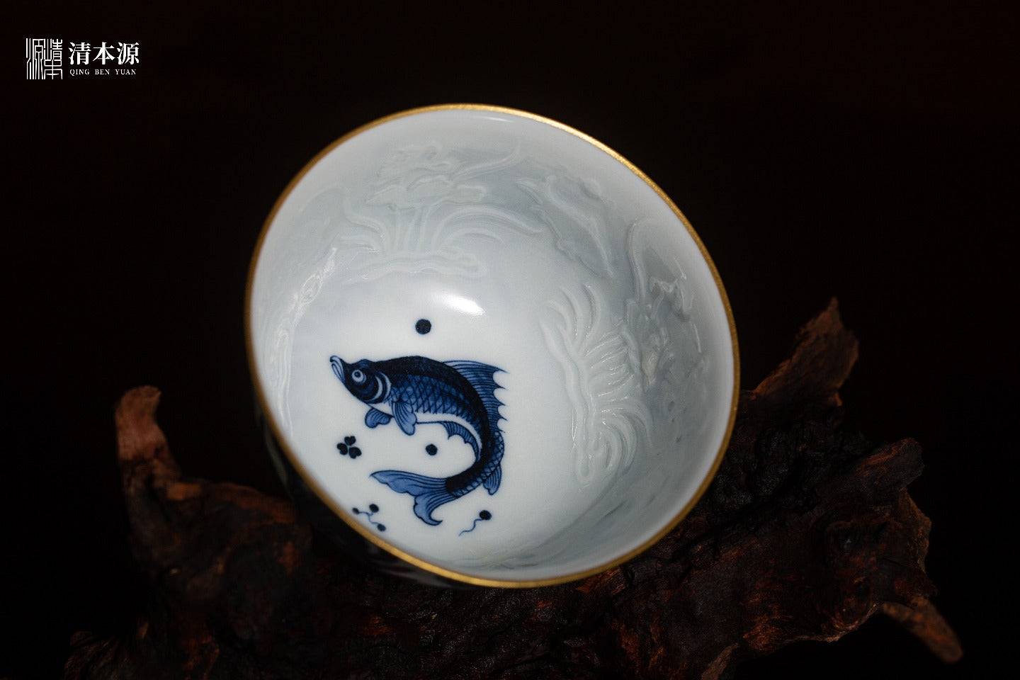 [清本源 x Gohobi Gallery] Serenity of the Waters Blue-and-White Flared Cup