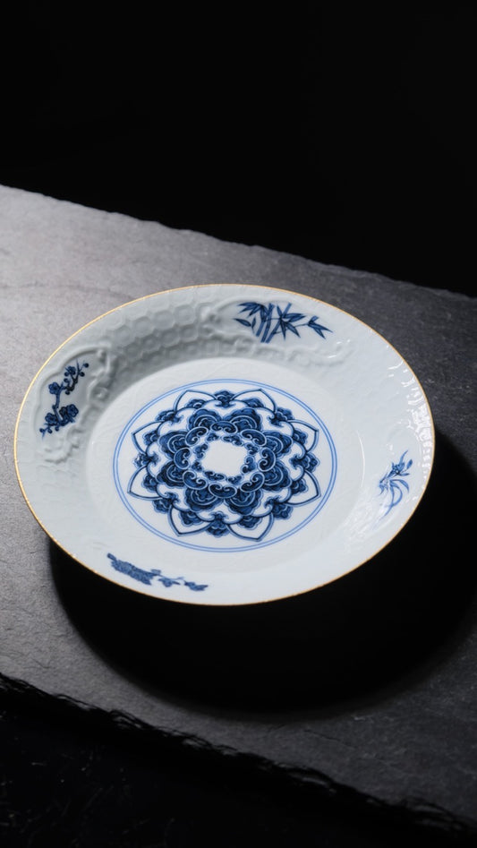 [清本源 x Gohobi Gallery] Soucoupe théière en porcelaine Harmony of Seasons