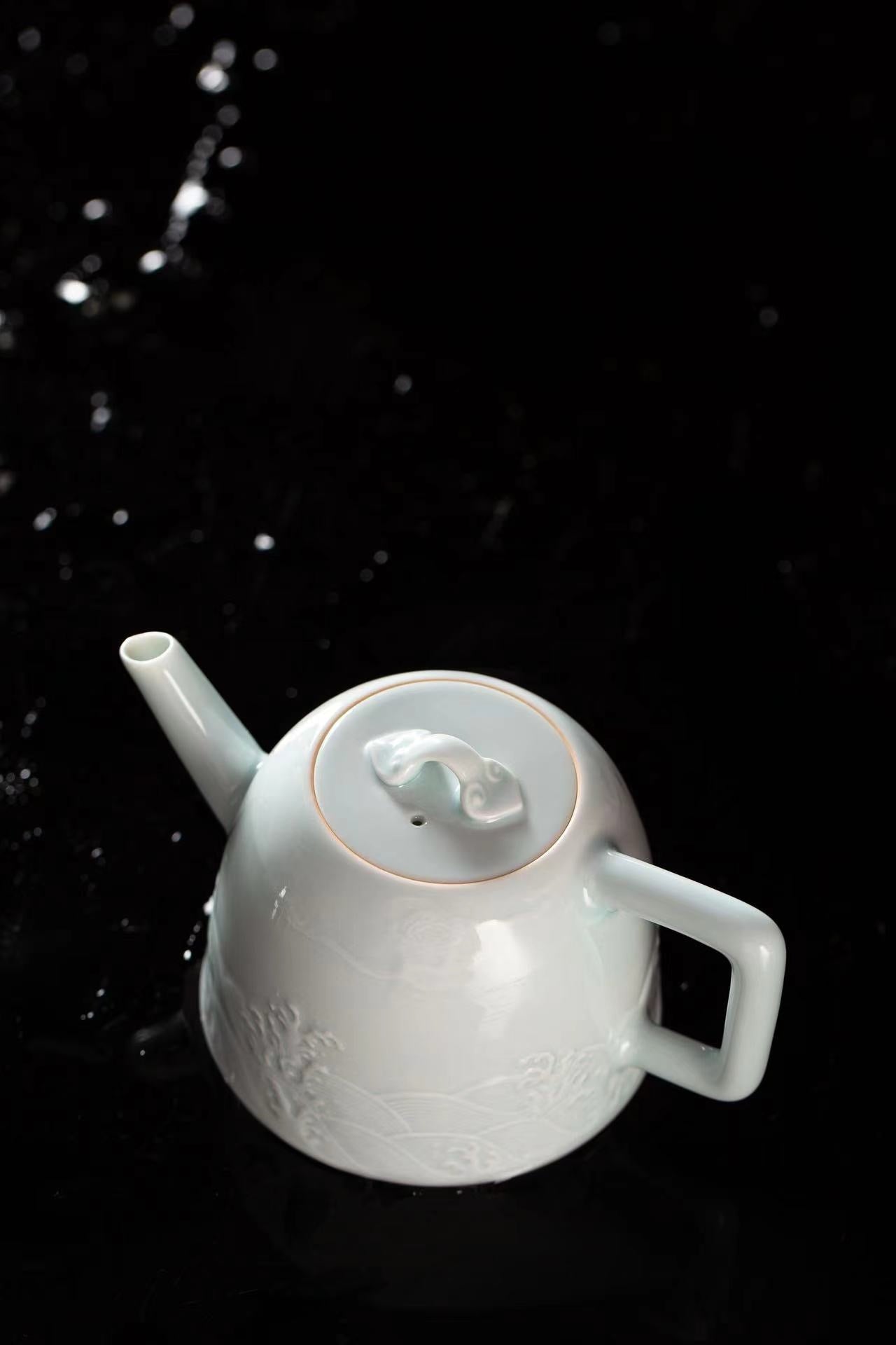 [清本源 x Gohobi Gallery] Ocean Crest Jade Green Glaze Teapot Set