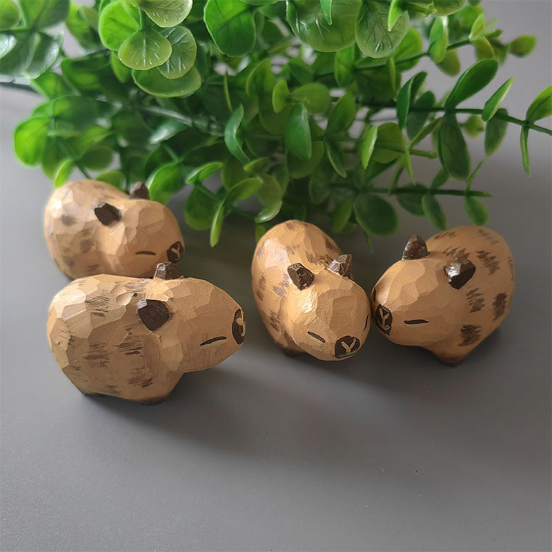 Décoration de Capybara en bois fabriquée à la main par Gohobi