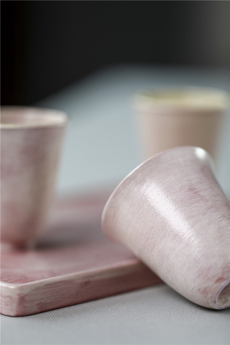 Gohobi Handmade Pink Ceramic Tea Tasting Cup