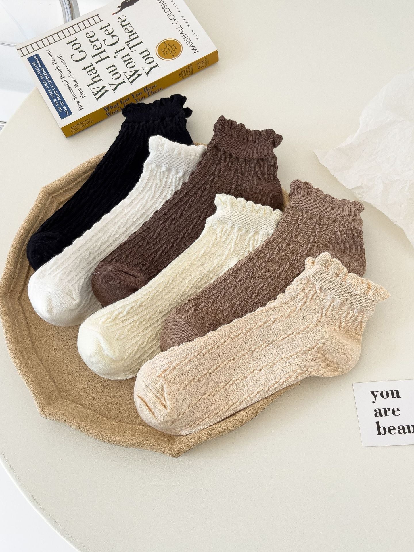 SummerBloom Women's Cotton Mary Jane Lace Socks