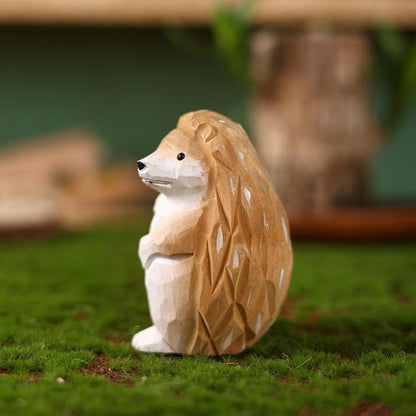 Gohobi Handcrafted Wooden Hedgehog Ornament