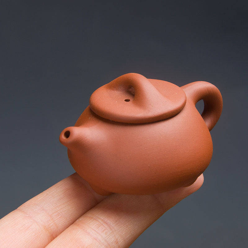 Gohobi Handmade Ceramic YiXing Clay Mini Teapot Ornament Tea pet