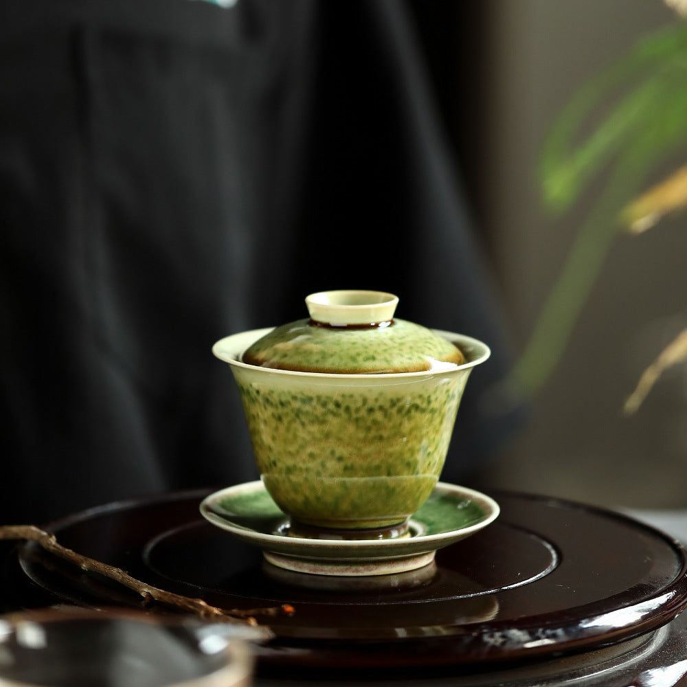 Gohobi Handmade Ceramic Soda Green Gaiwan