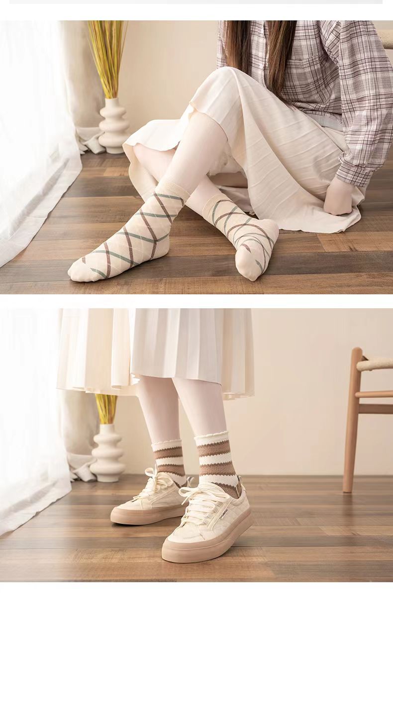 Forest Fawn Art Mid-Calf Socks - Adorable Pile Socks with a Touch of Academy Style