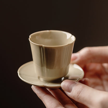 Gohobi Handmade Green Tea Cup and Saucer