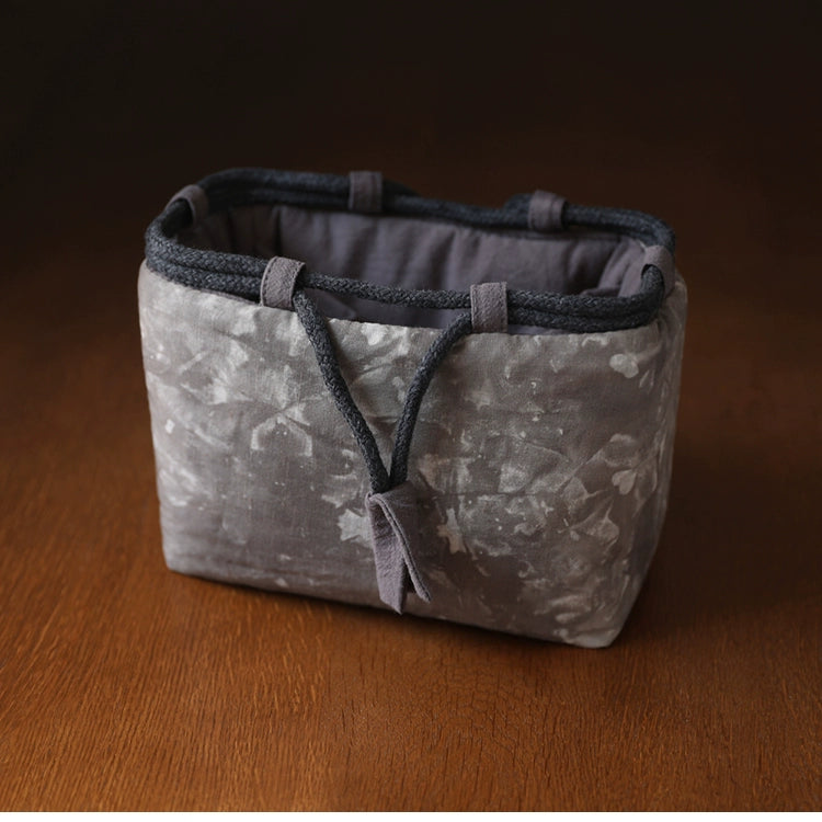 Gohobi Large Dyed Fabric Teaware Storage Travel Bag