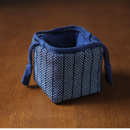 Gohobi Denim Small Teaware Storage Travel Bag