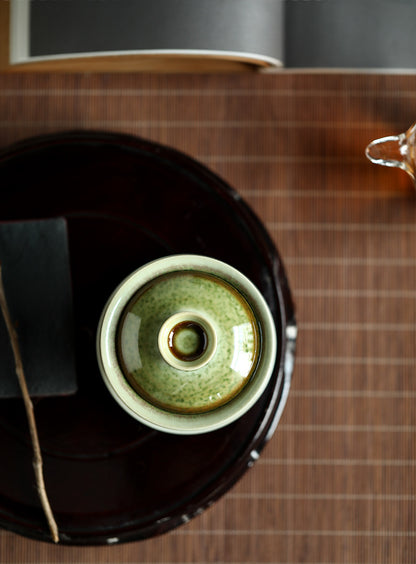 Gohobi Handmade Ceramic Soda Green Gaiwan