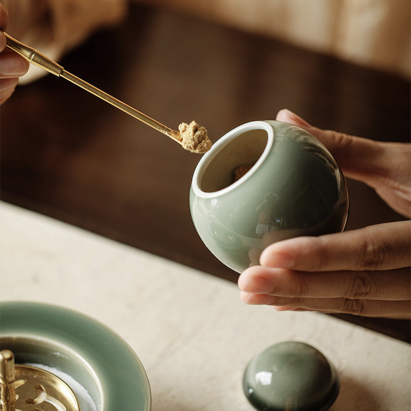 Gohobi Ceramic Mini Tea Container