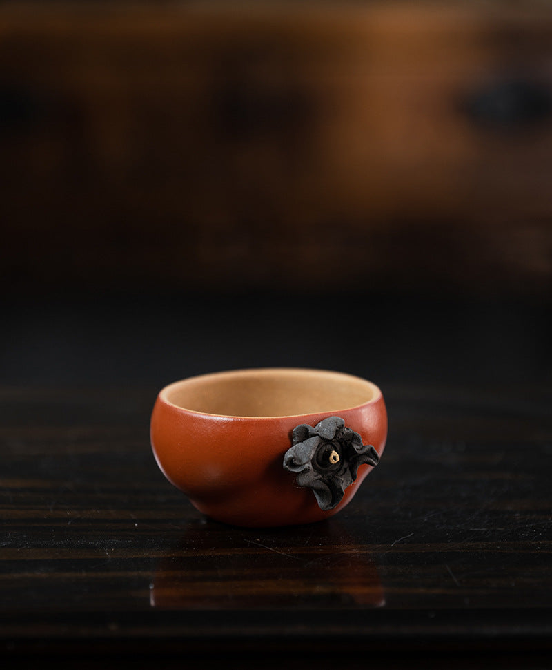 Gohobi Handmade Ceramic Persimmon Tea Cup