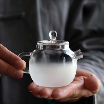 Gohobi Glass Small Teapot and Tray