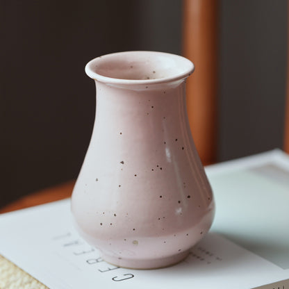 Gohobi Classic Handmade Ceramic Pink Emerald Vase