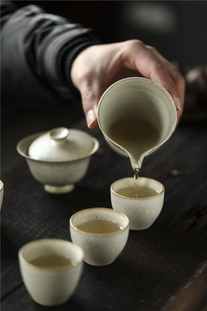 Gohobi Jingdezhen Artisan Japanese-Style High-Footed Gaiwan