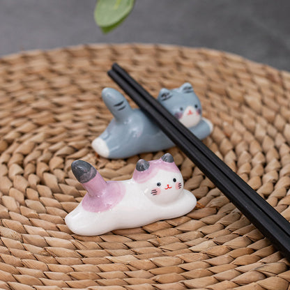 Gohobi Colourful Cat Chopstick Rest