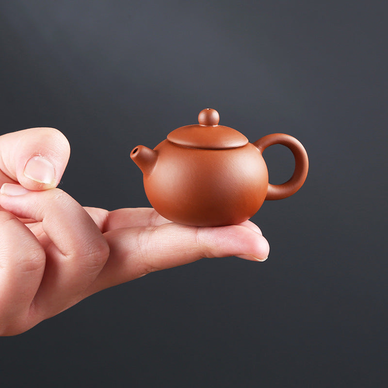 Gohobi Handmade Ceramic YiXing Clay Mini Teapot Ornament Tea pet