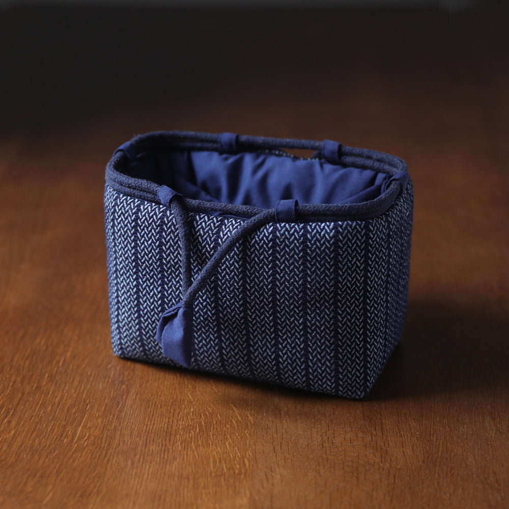 Gohobi Denim Medium Teaware Storage Travel Bag