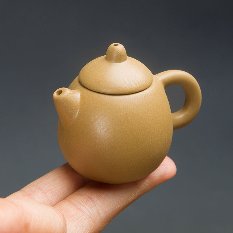 Gohobi Handmade Ceramic YiXing Clay Mini Teapot Ornament Tea pet