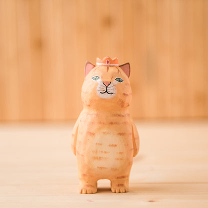 Gohobi Handcrafted Wooden Large Cat Ornament