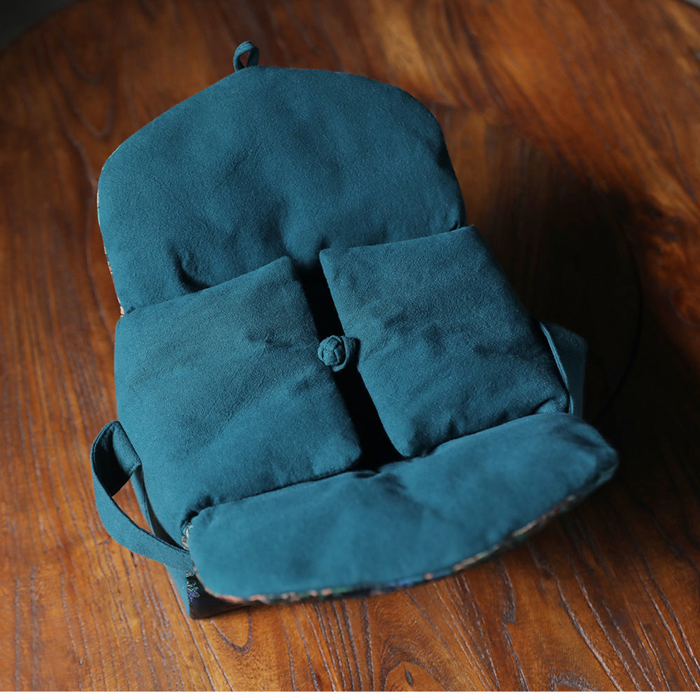 Grand sac de voyage pour le rangement des théières à motif de nuages ​​de Gohobi