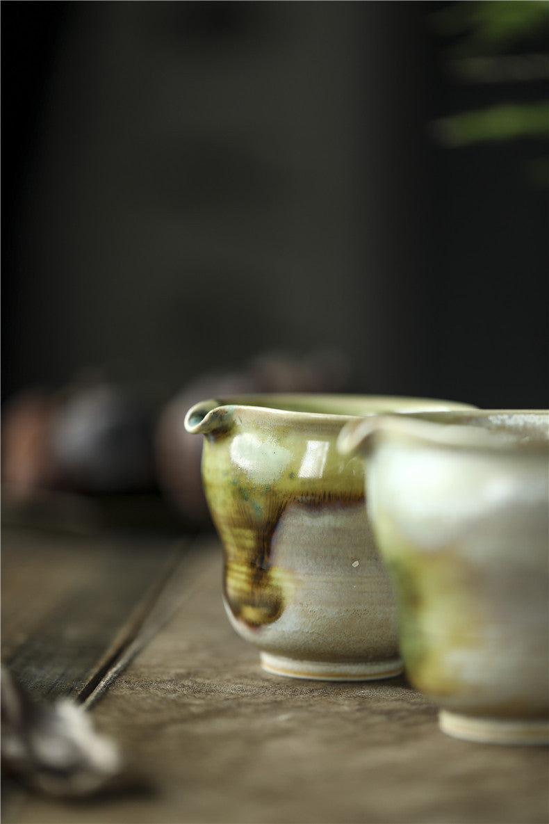 Gohobi Handmade Ceramic Soda Green Pitcher