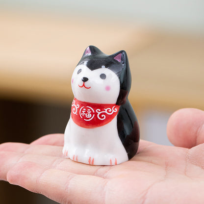 Gohobi Handmade Ceramic Shiba Inu Ornament