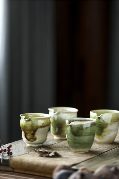 Gohobi Handmade Ceramic Soda Green Pitcher