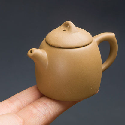 Gohobi Handmade Ceramic YiXing Clay Mini Teapot Ornament Tea pet