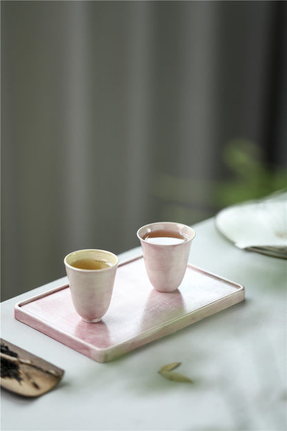 Gohobi Handmade Pink Ceramic Tea Tasting Cup