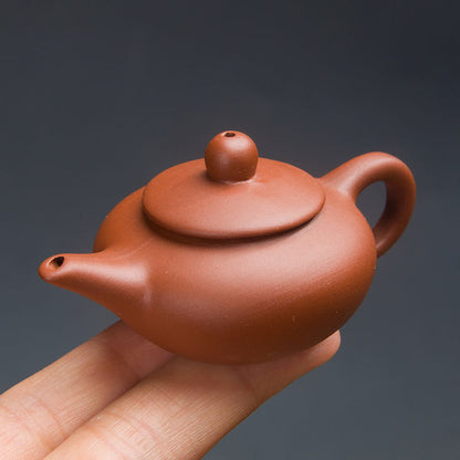 Gohobi Handmade Ceramic YiXing Clay Mini Teapot Ornament Tea pet