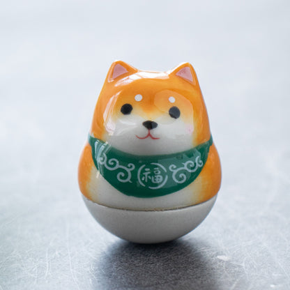 Gohobi Handmade Ceramic Shiba Inu Ornament Tumbler