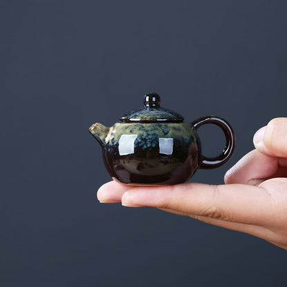 Gohobi Handmade Ceramic YiXing Clay Mini Teapot Ornament Tea pet