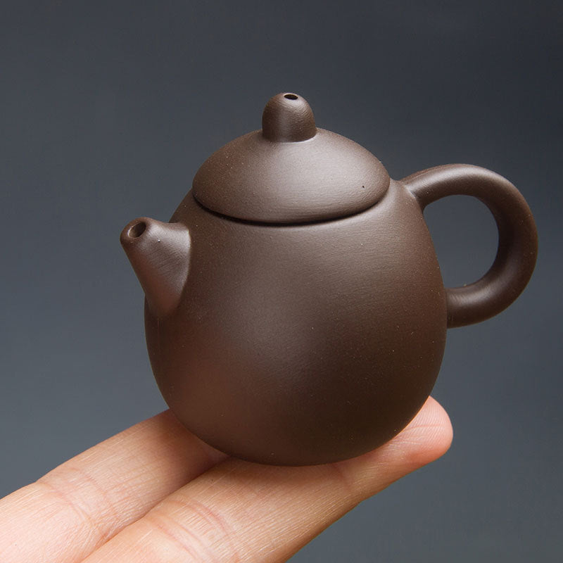 Gohobi Handmade Ceramic YiXing Clay Mini Teapot Ornament Tea pet