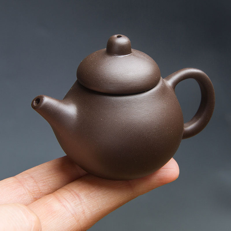 Gohobi Handmade Ceramic YiXing Clay Mini Teapot Ornament Tea pet